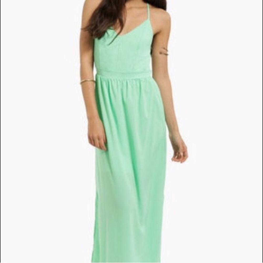 TOBI cross back maxi dress